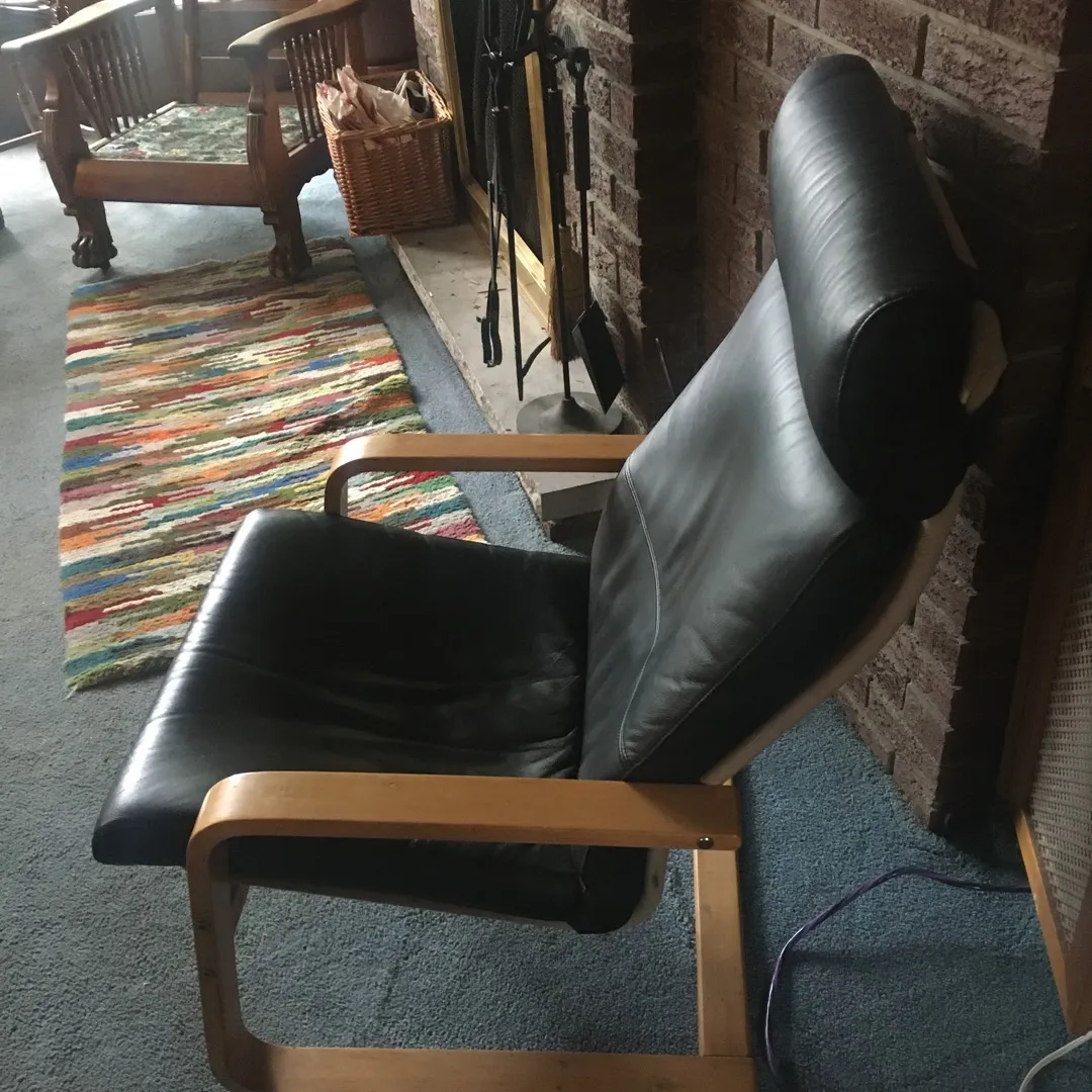 Leather IKEA Chair photo 1