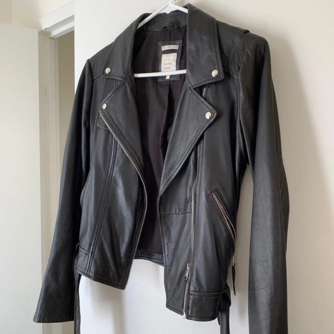 Zara Genuine Leather Jacket photo 3