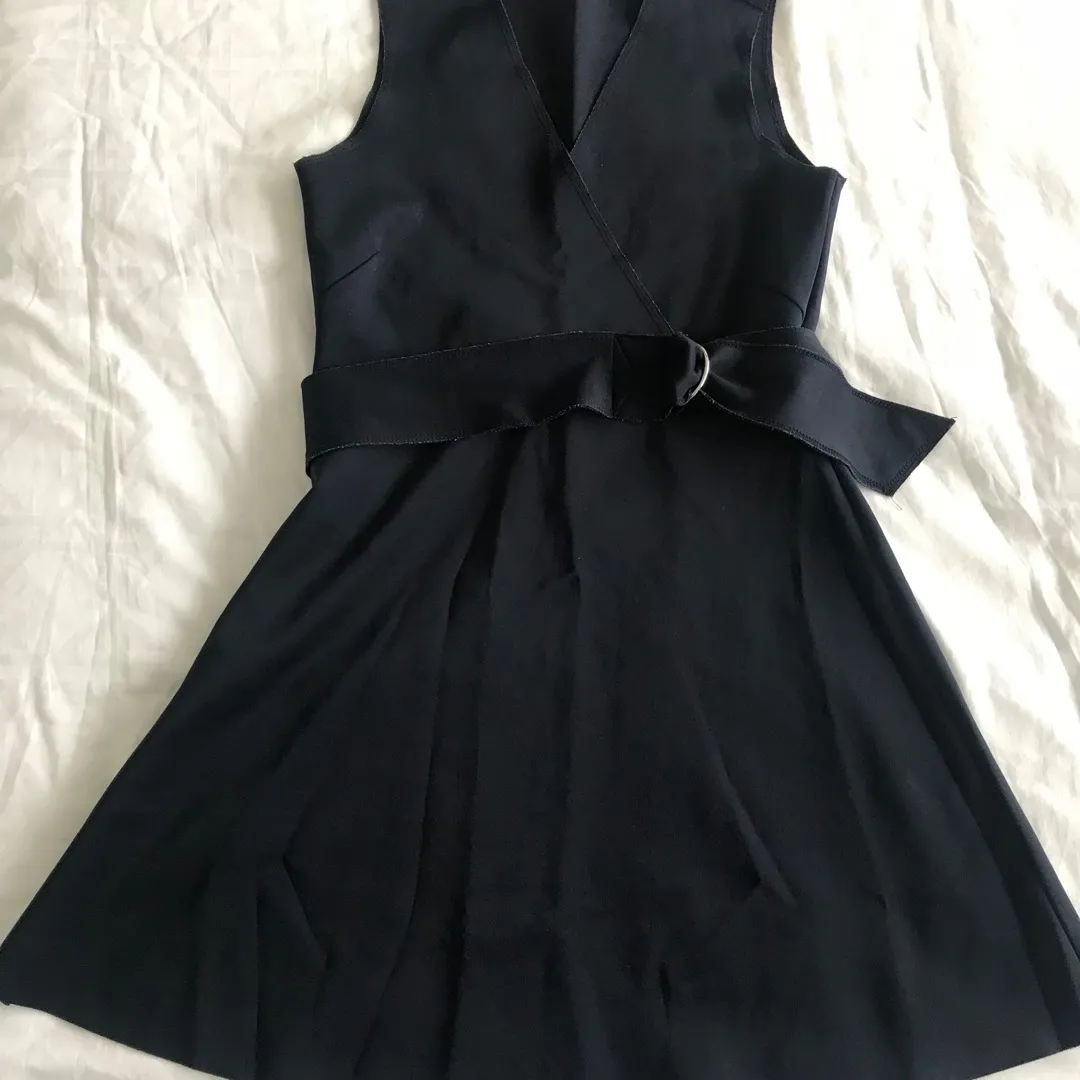 Navy Zara Dress Size Small photo 1