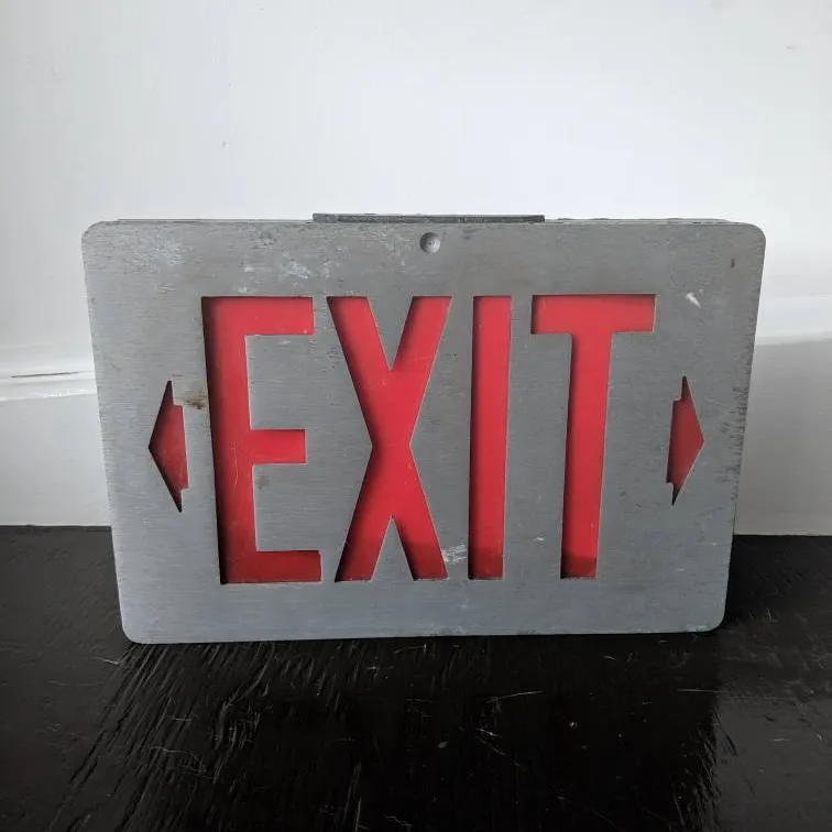 Vintage Exit Sign photo 1