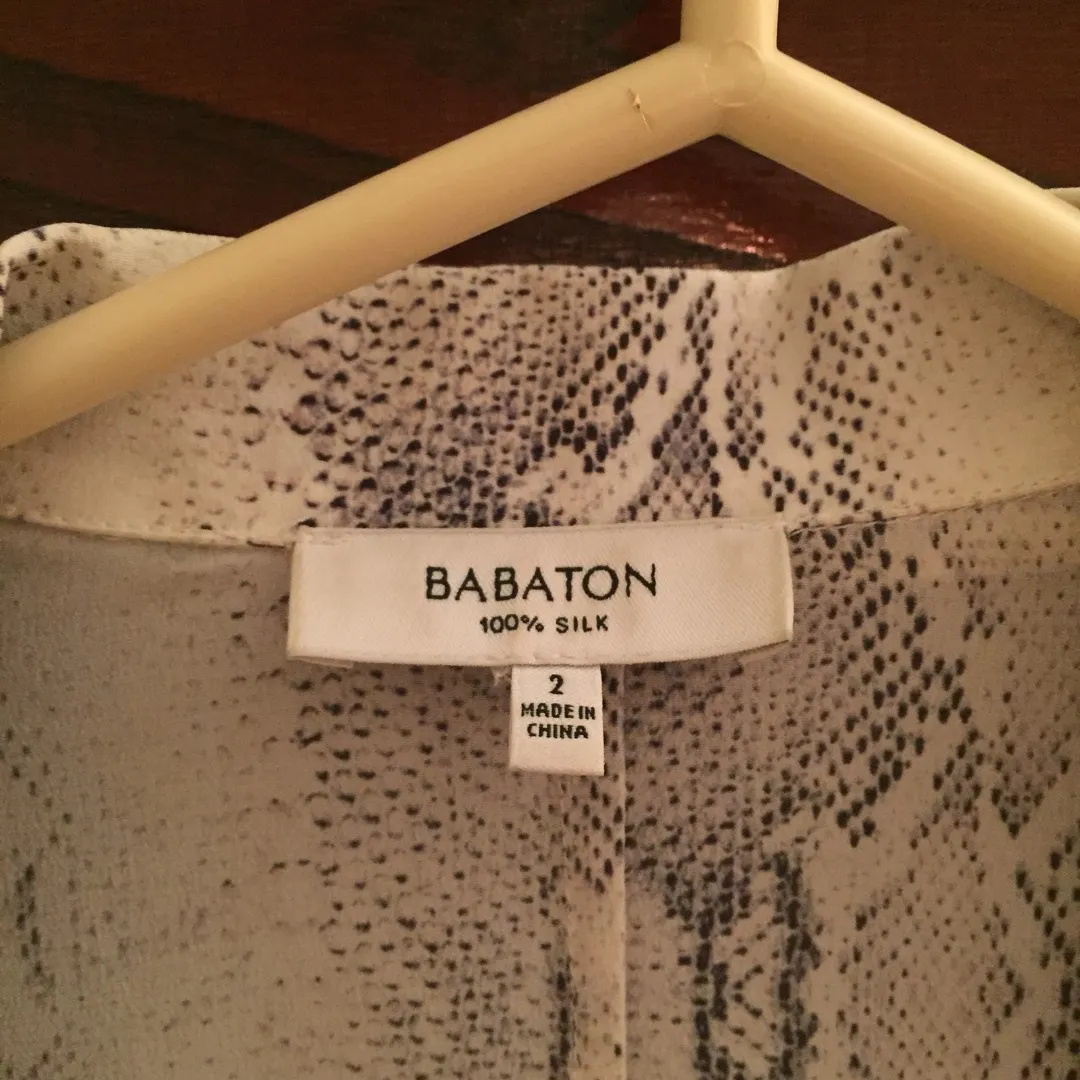 Babaton 100% Silk Grayson Jacket!! photo 4