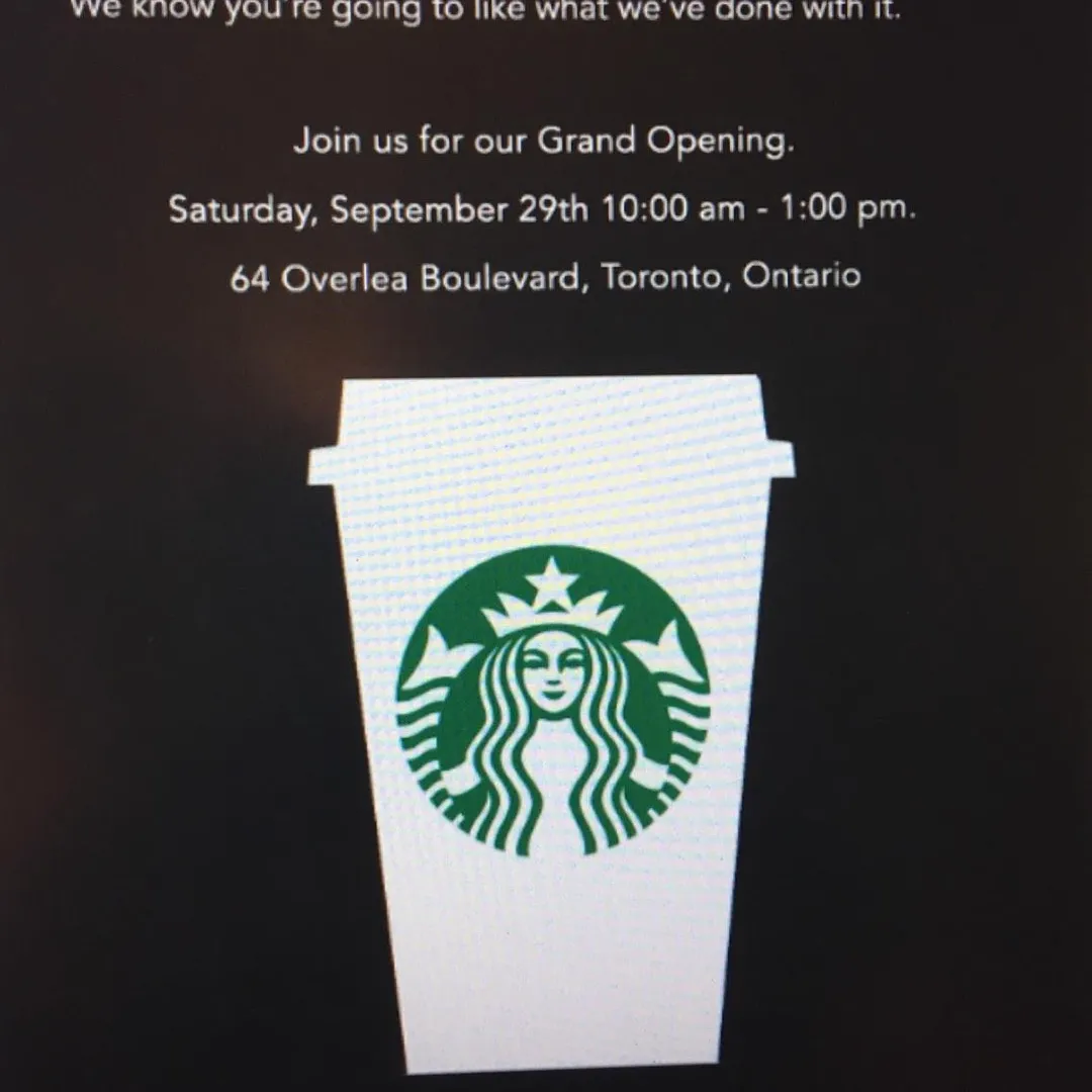 New Starbucks Grand Opening Today!! photo 1