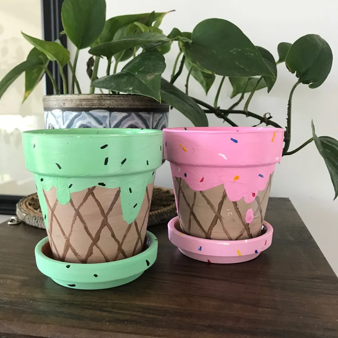 Ice Cream 🍦 Terracotta Pots photo 1