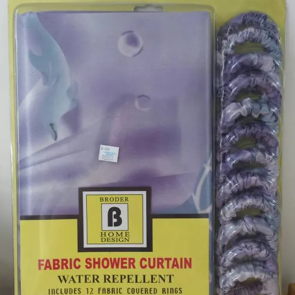 NEW Shower Curtain + Rings photo 1