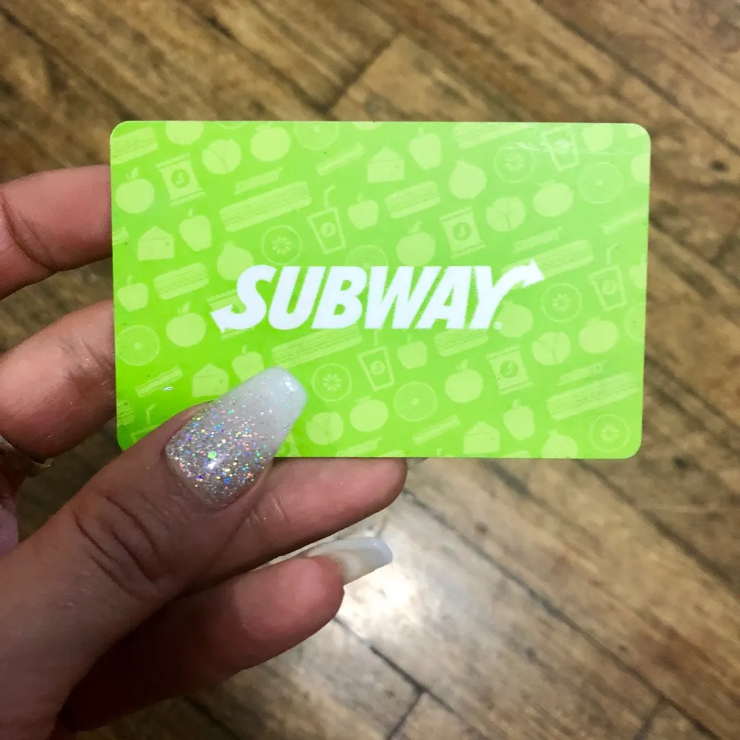 Subway Card - $4.81 Balance Left photo 1