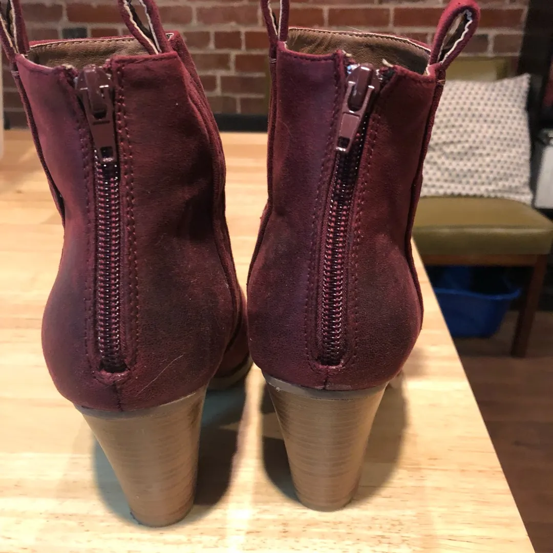 Burgundy Boot Heels photo 4