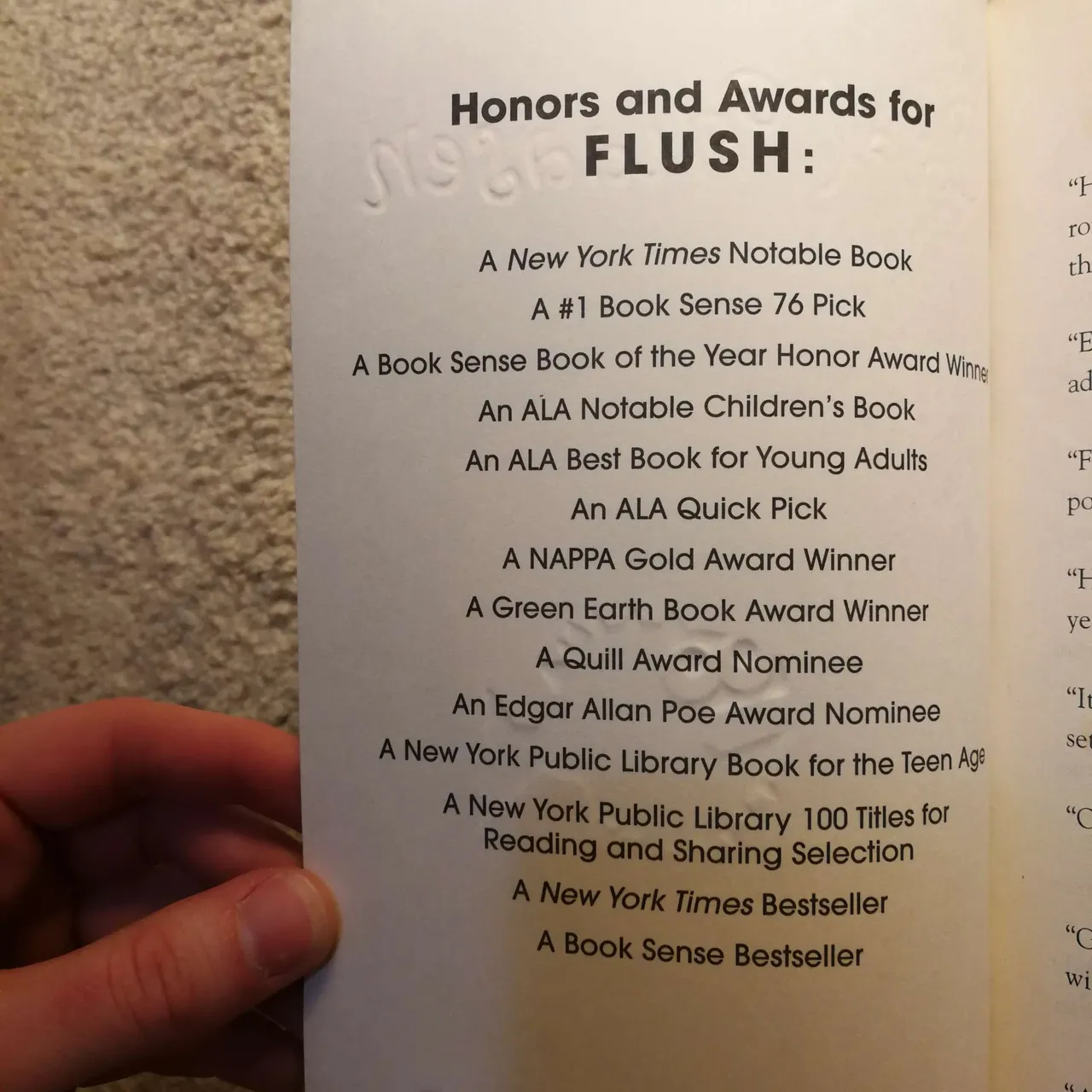 Flush, novel by Car Hiaasen. Book, The New York Times Bestseller photo 4