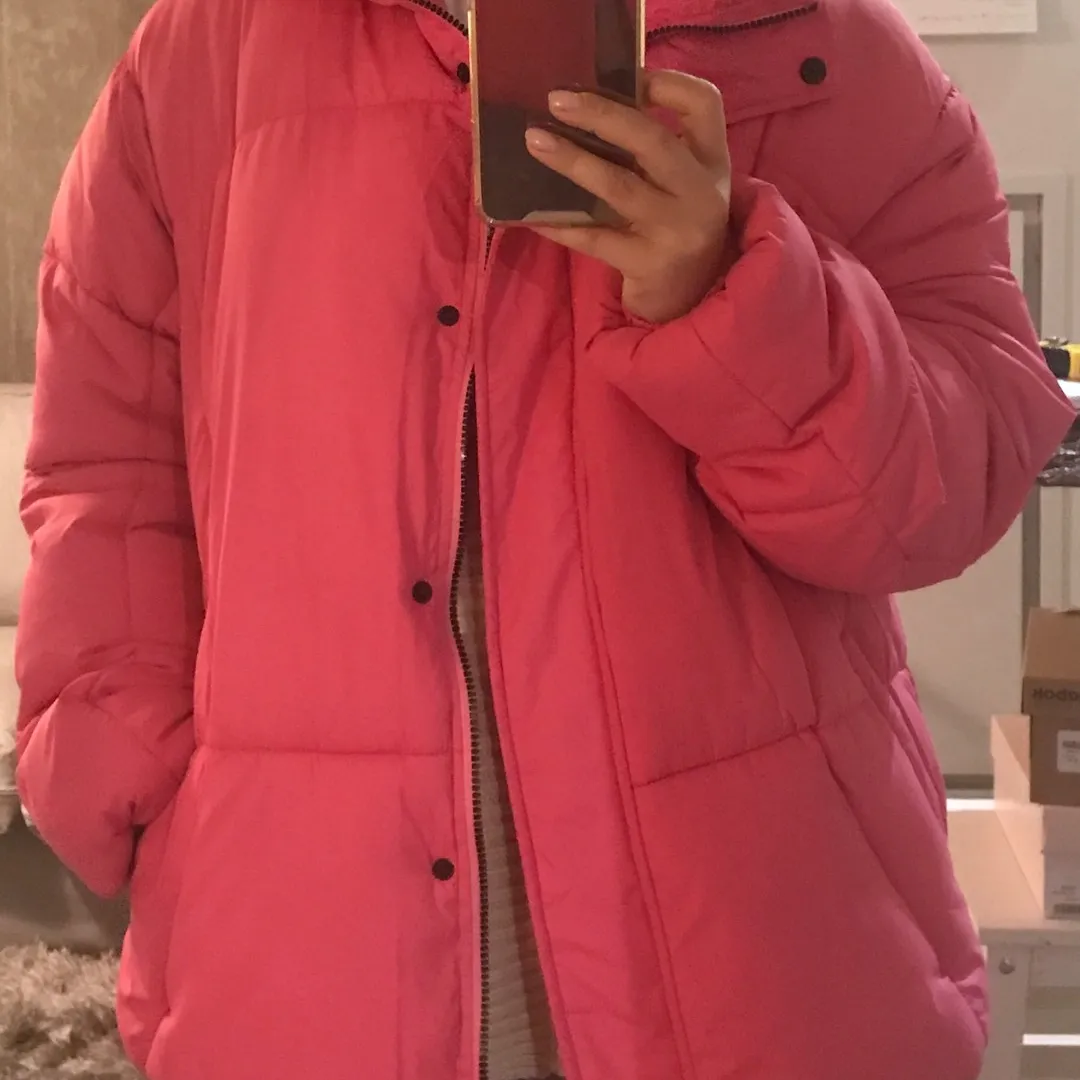 Missguided Pink Oversize Puffer photo 8