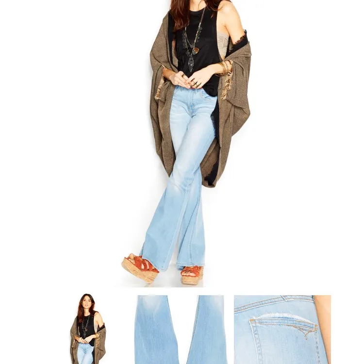 Free People Embroidered Flare Isabelle Jeans photo 3