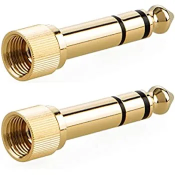ISO - Gold Or Silver Plated Screw On Headphone Adapter photo 1