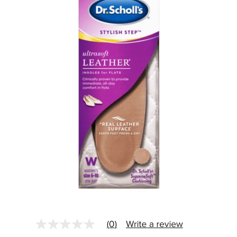 Dr Scholl’s Ultra soft Leather Insoles For Flats photo 1