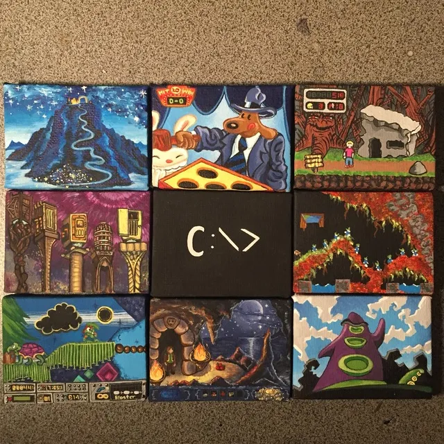 DOS game paintings photo 1