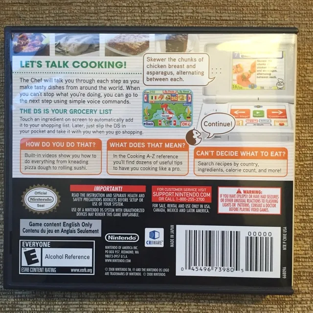 Nintendo DS: Personal Trainer Cooking photo 3