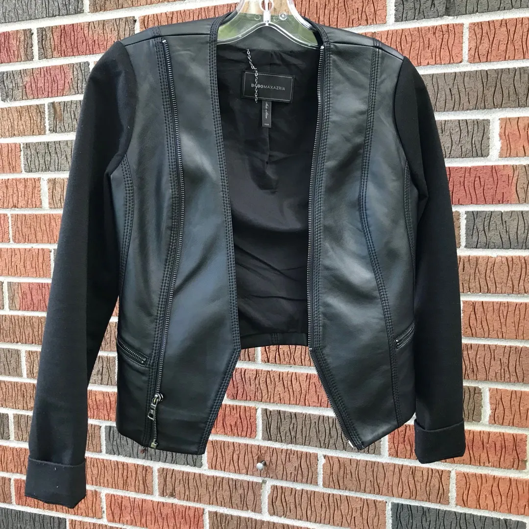 BCBG Maxazria Faux Leather Jacket photo 1