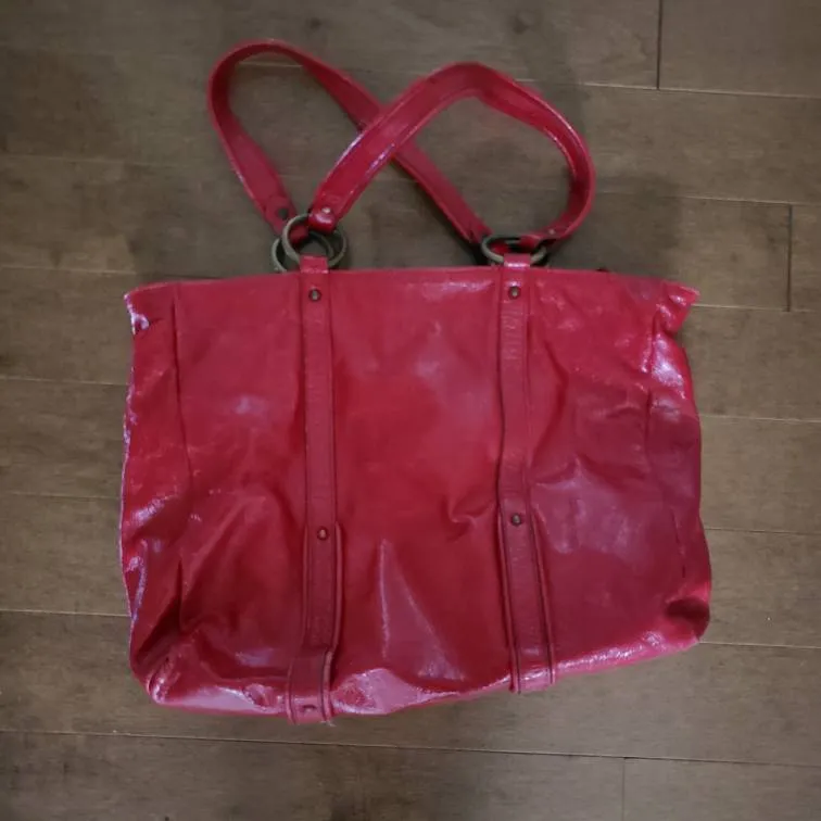 Red Leather Bag (Made in Italy) photo 1