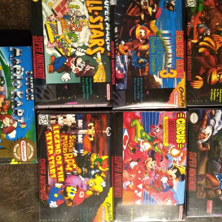 SNES Super Nintendo Games photo 1