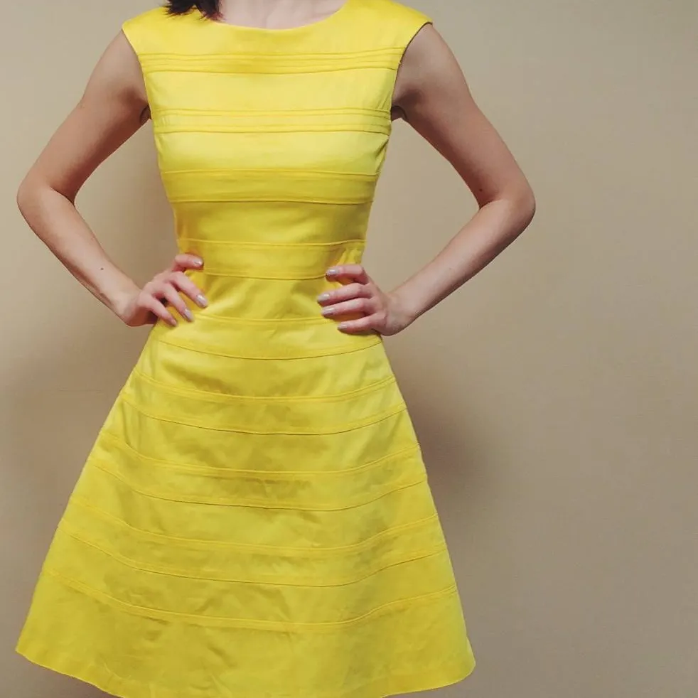 Calvin Klein Yellow Dress photo 3