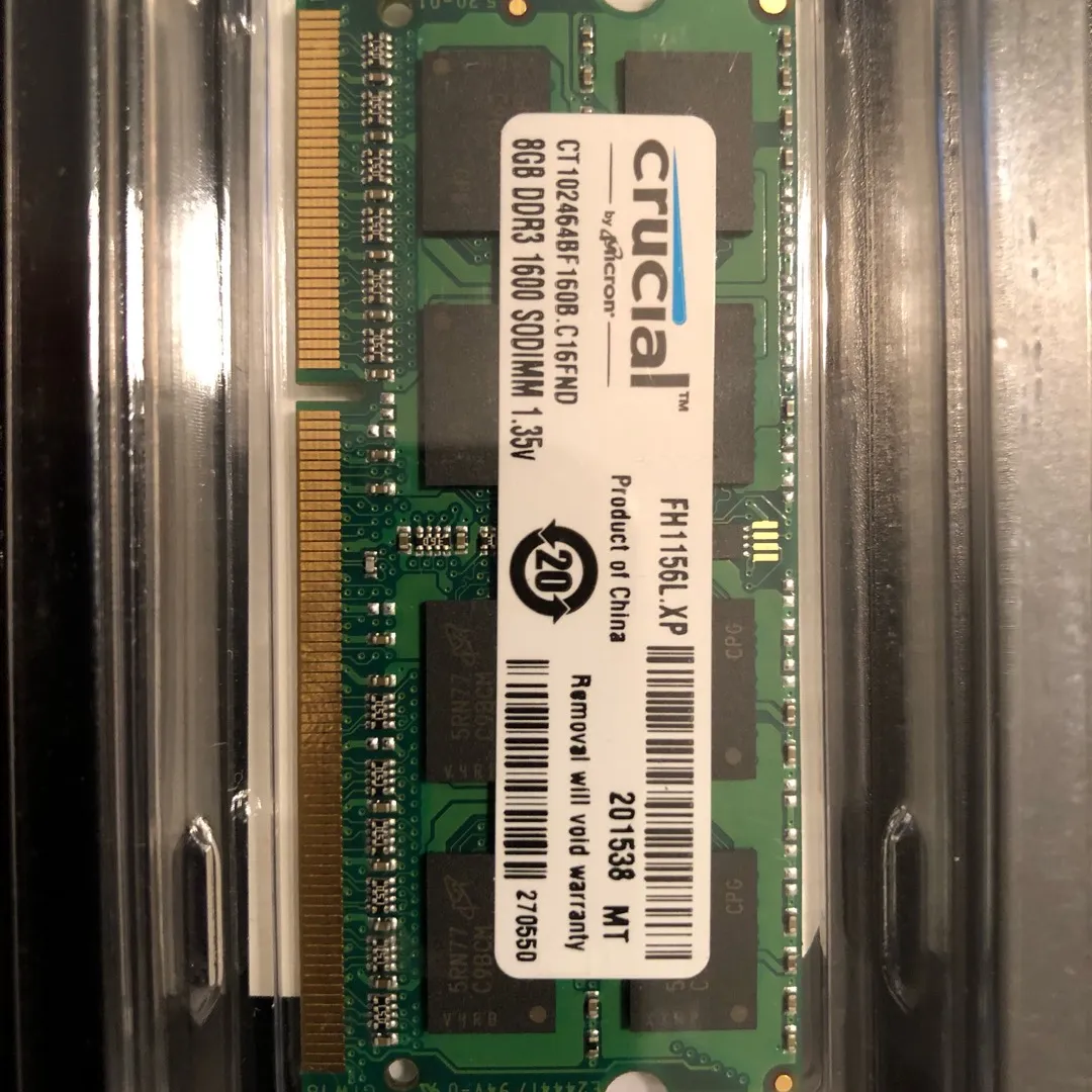 BNIP RAM - 8GB DDR3 1600 SODIMM (originally purchased to upgr... photo 3
