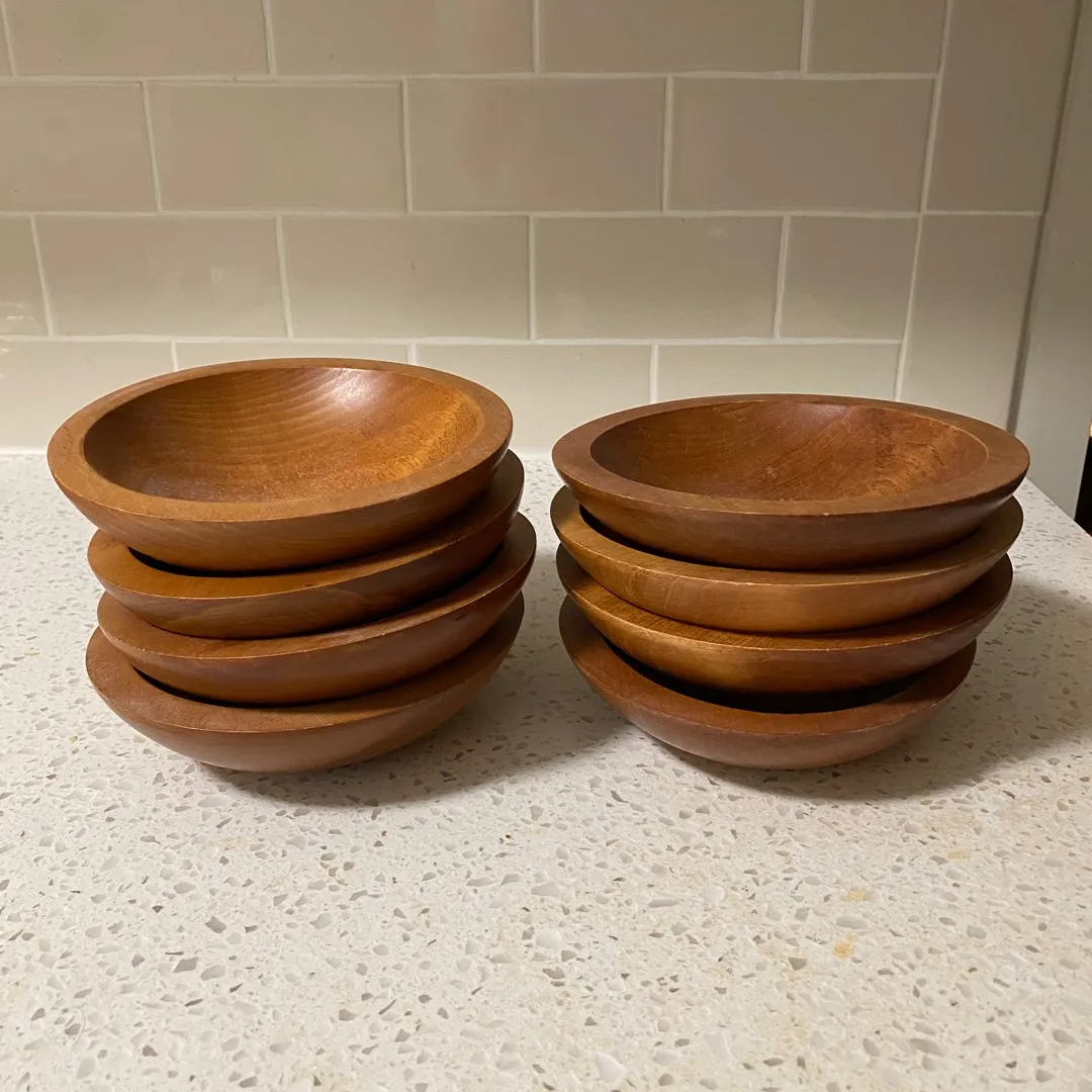 Vintage teak Bowls photo 1