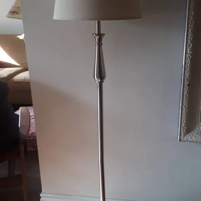 Tri-switch Silver Floor Lamp photo 1