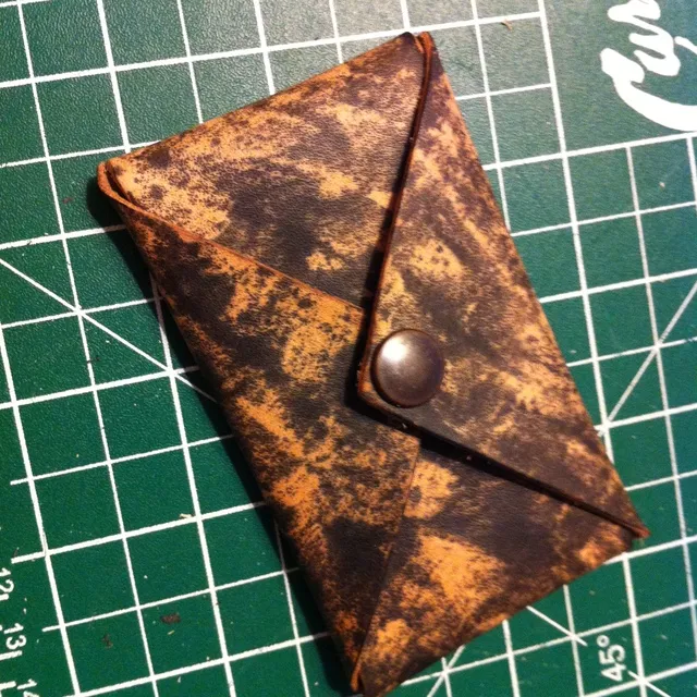 Leather card pouch photo 1