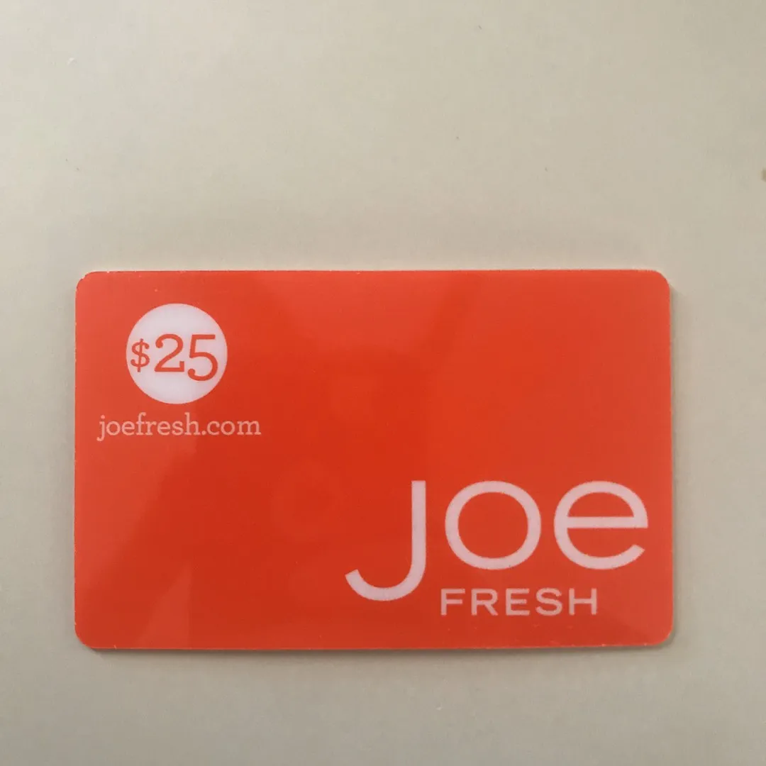 $25 Dollar Joe fresh GC photo 1