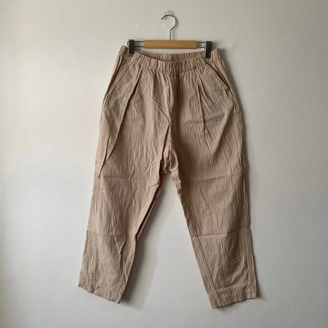 Oak + Fort Cropped Pants - Size M photo 1