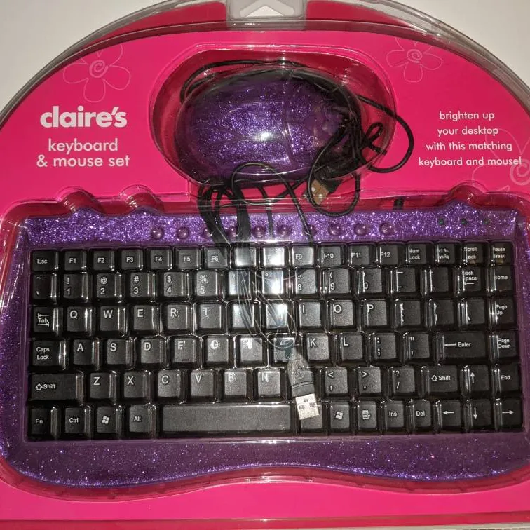 *New* Claire's Keyboard and Mouse Set for Kids photo 1