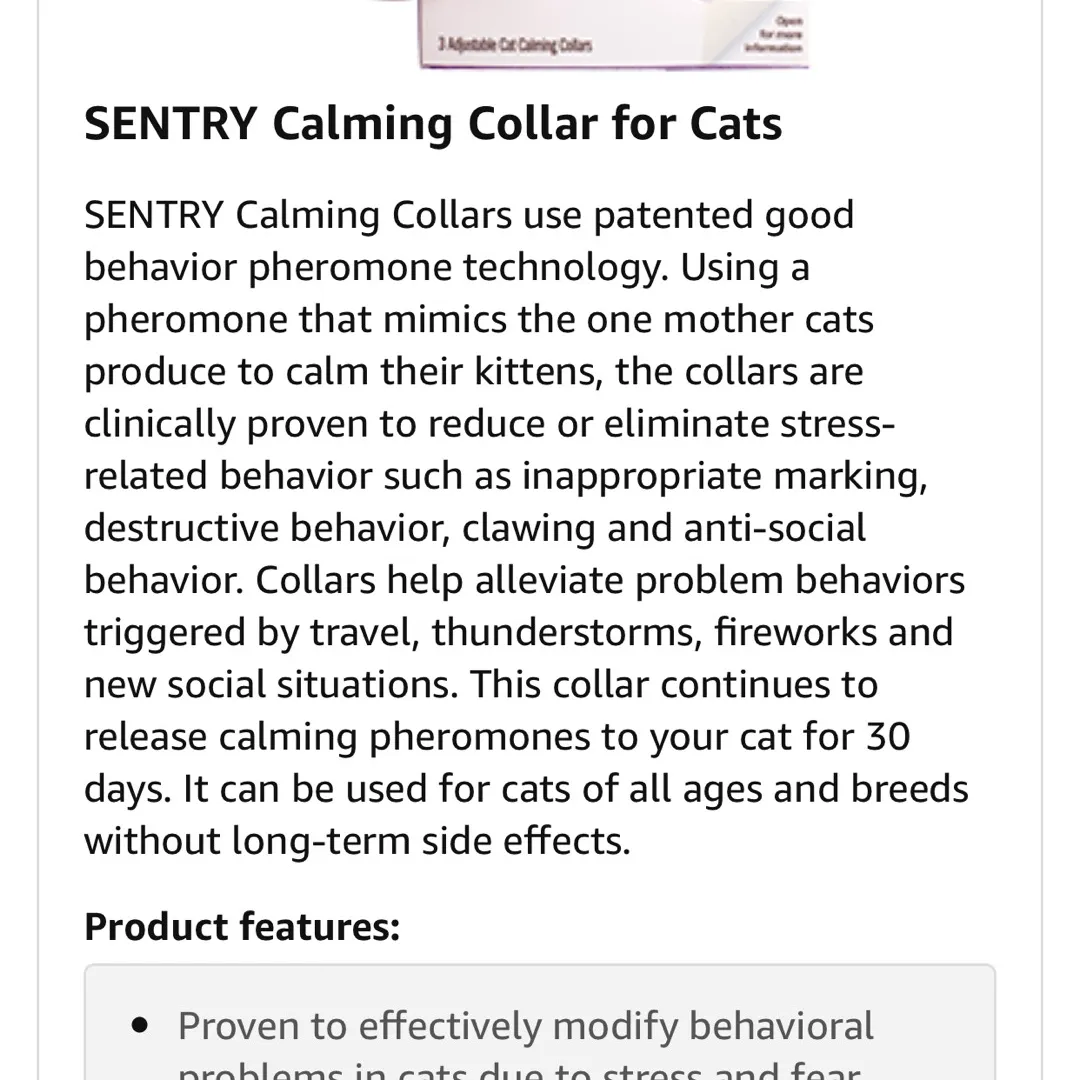 1 Calming Collar For Cats photo 3