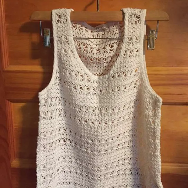 White Knitted Tanktop photo 1