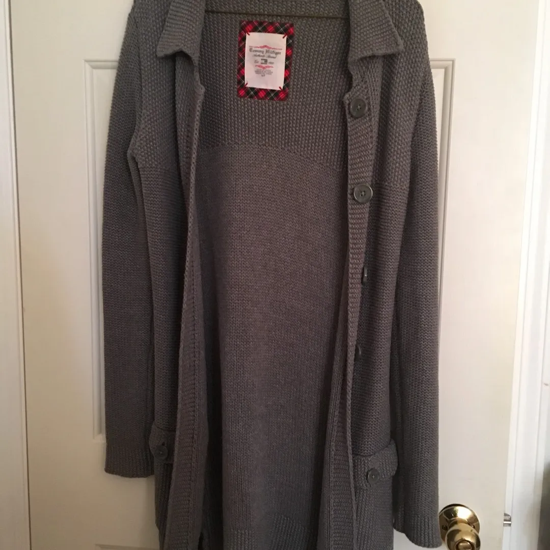 Tommy Hilfiger Heavy Long Cotton Cardigan (Size Small) photo 1