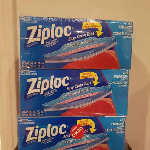 Large Ziploc Freezer Bags 40 X 3 photo 1