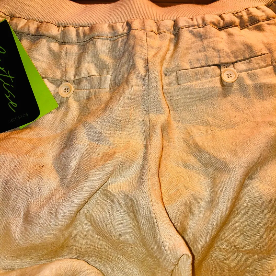 BNWT Cartise 100% Linen Pants Size 10 photo 7