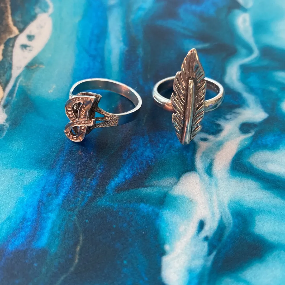 Sterling Silver Rings (Feather And j) photo 1