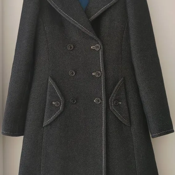 Double Breasted Winter Coat Sz 6 photo 1
