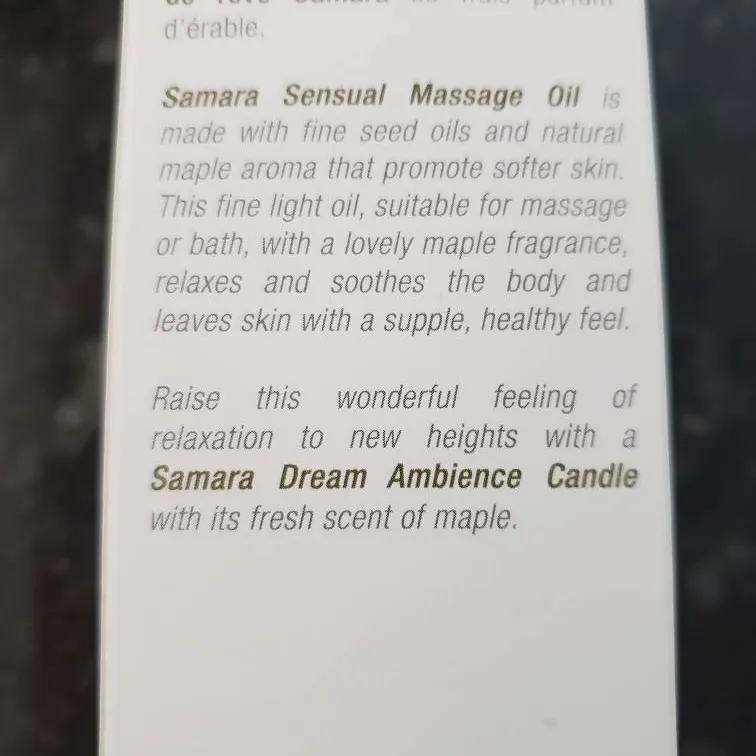 New/unopened Maple Massage Oil photo 4