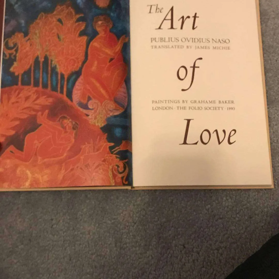 Ovid’s The Art Of Love Decorative Book - The Folio Society - ... photo 3