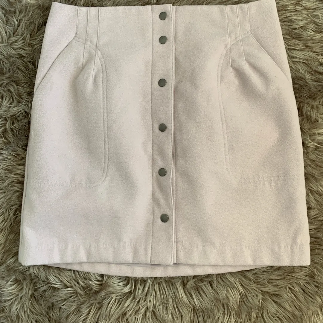 Cream Felt Texture Skirt photo 1