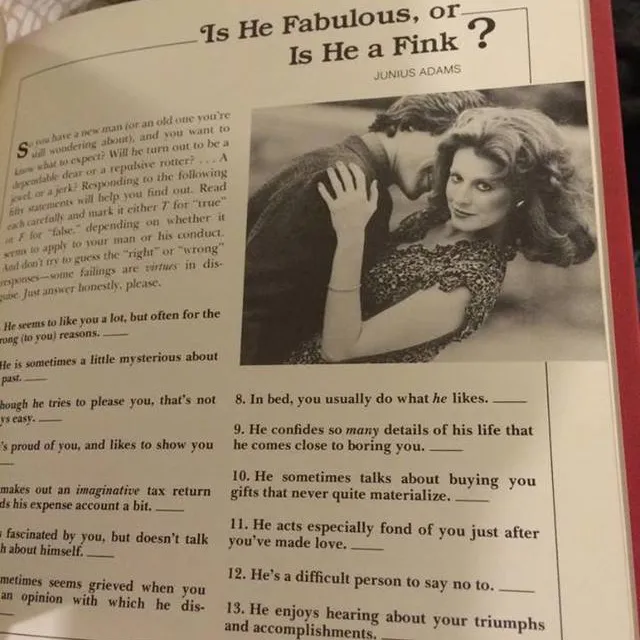 Cosmo Quiz Book 1980 photo 1