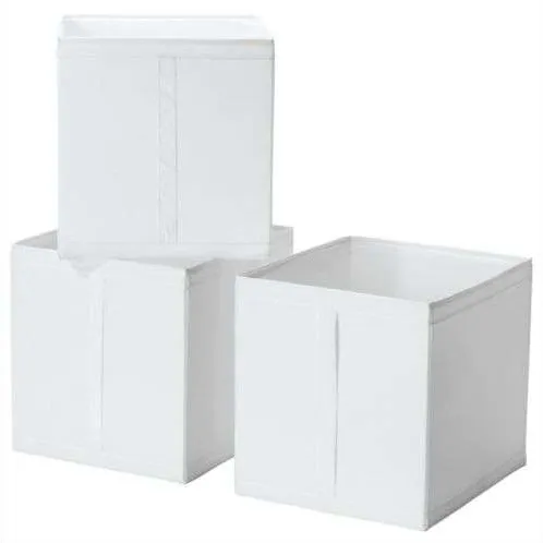 BNIP Ikea Skubb 3 white boxes photo 4