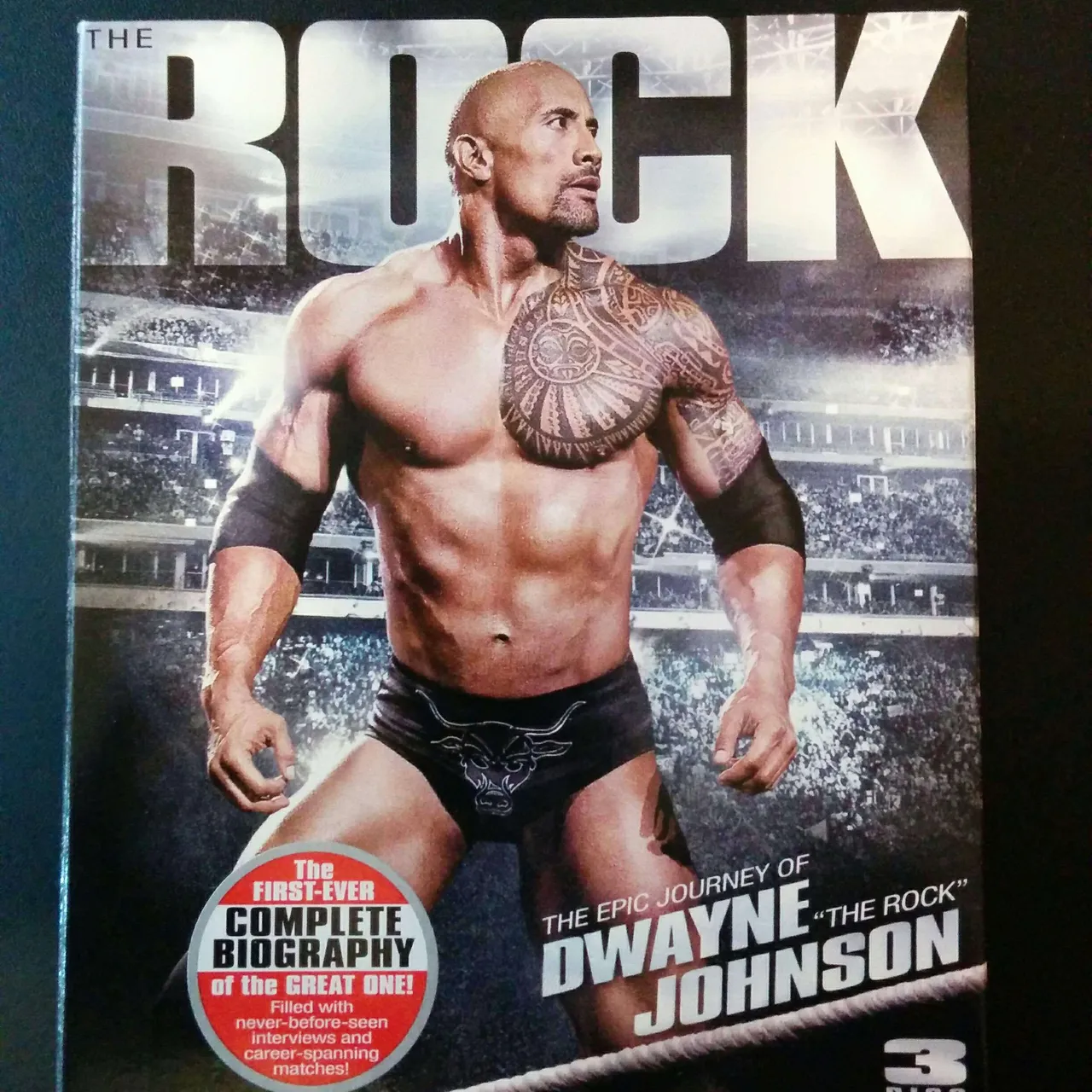 The Rock - The Epic Journey of Dwayne Johnson 3 Disc DVD Set photo 1