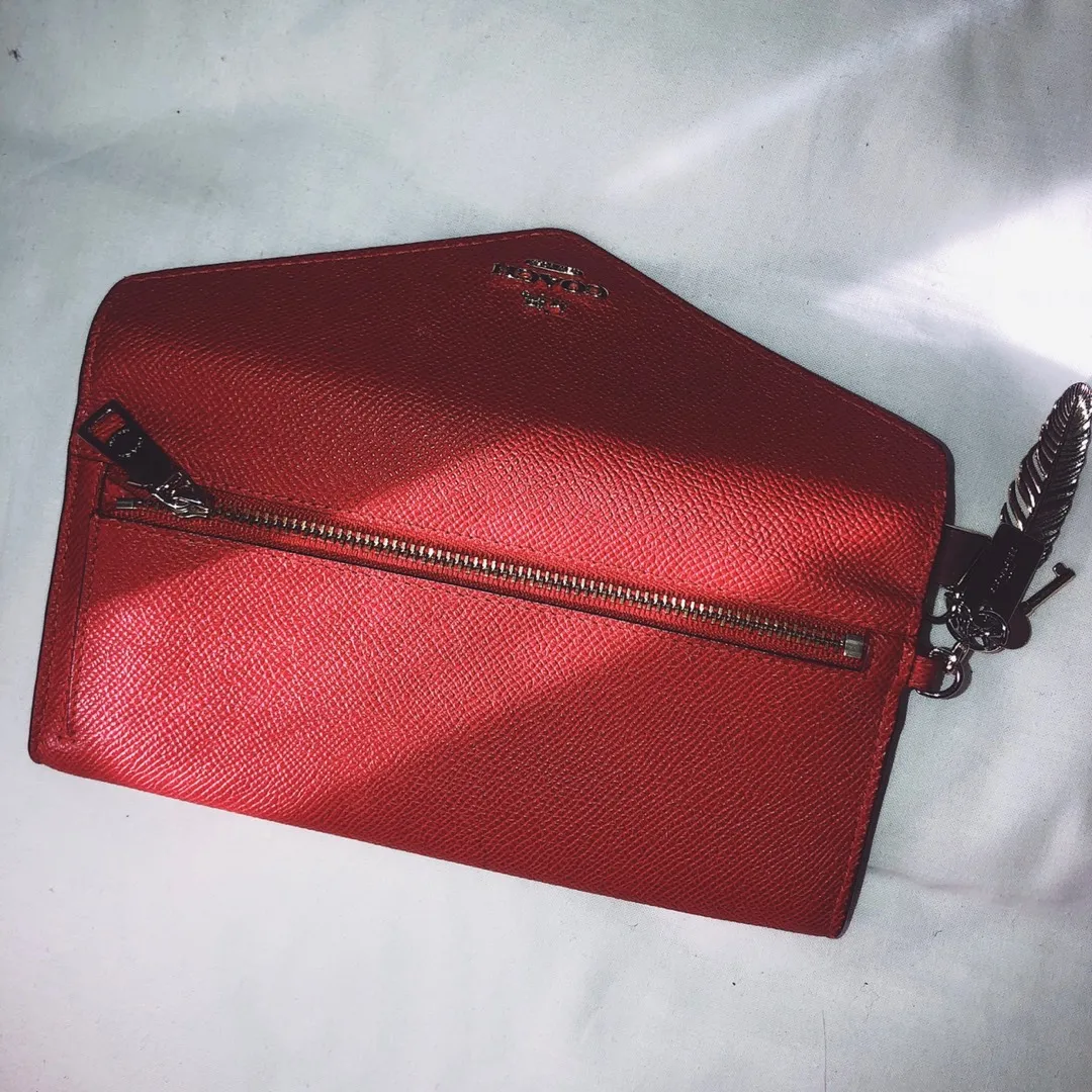 Coach Limited Edition Red Envelope Wallet photo 4