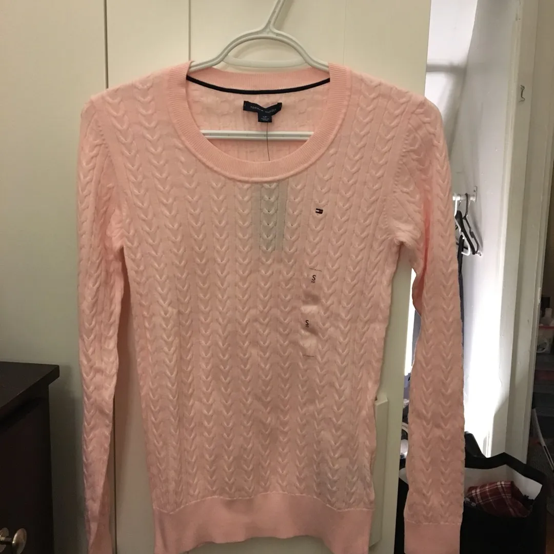 Tommy Hilfiger - Size Small - Pink Cableknit Sweater - BNWT photo 5