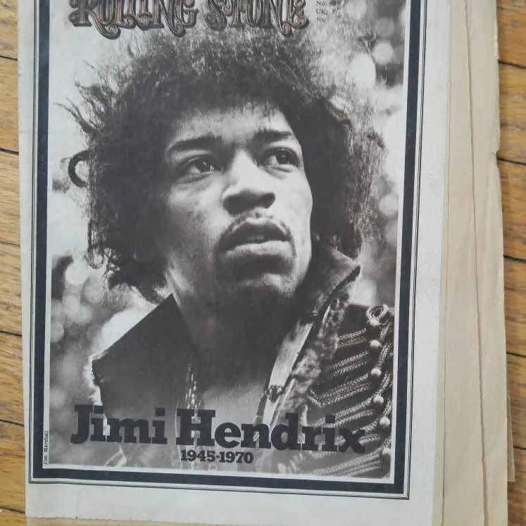 RARE Jimi Hendrix October 15, 1970 Rolling Stone Death Issue photo 1