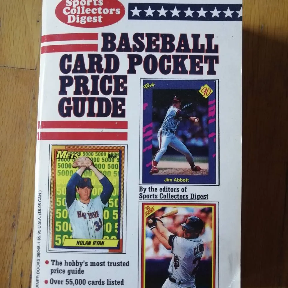 Baseball card pocket price guide - 1990 photo 1