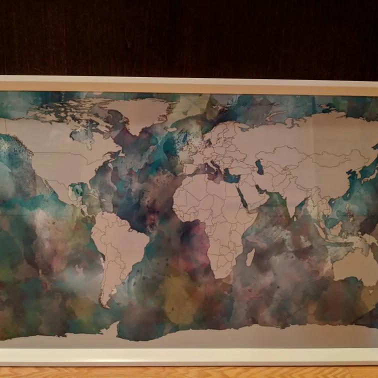 World Map In A Glass Frame photo 1