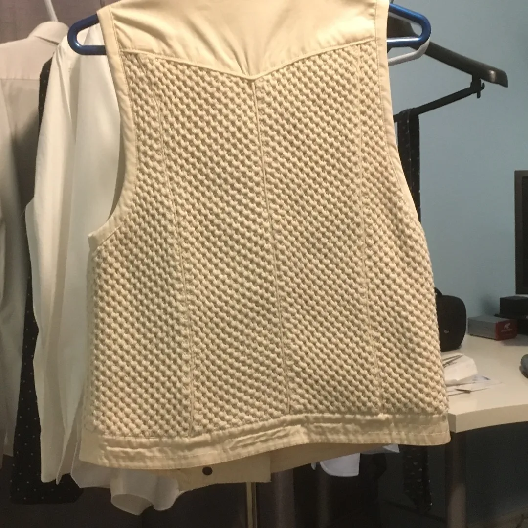 Zara Knit Oversized Moto Vest - Small photo 4