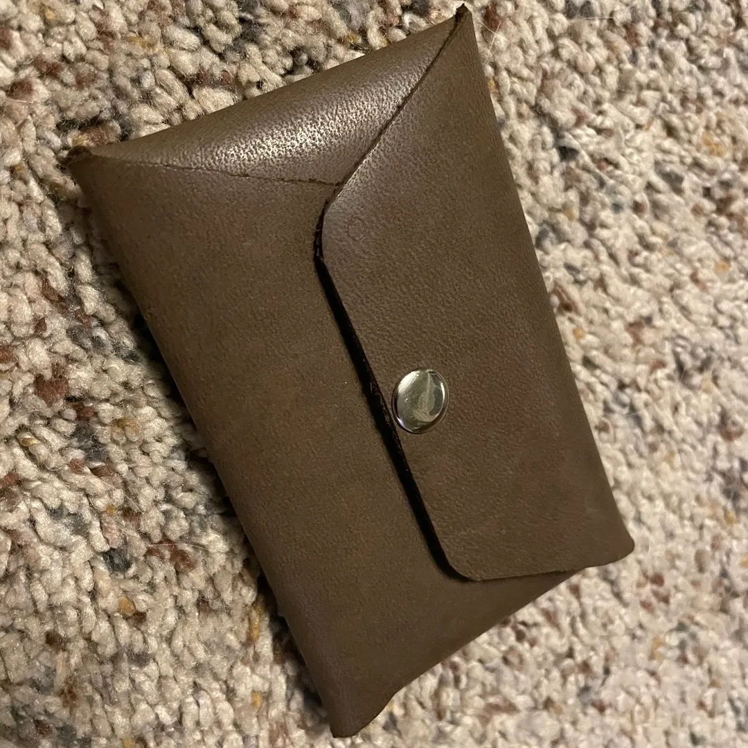 Leather Card Holder Change Purse Wallet photo 1