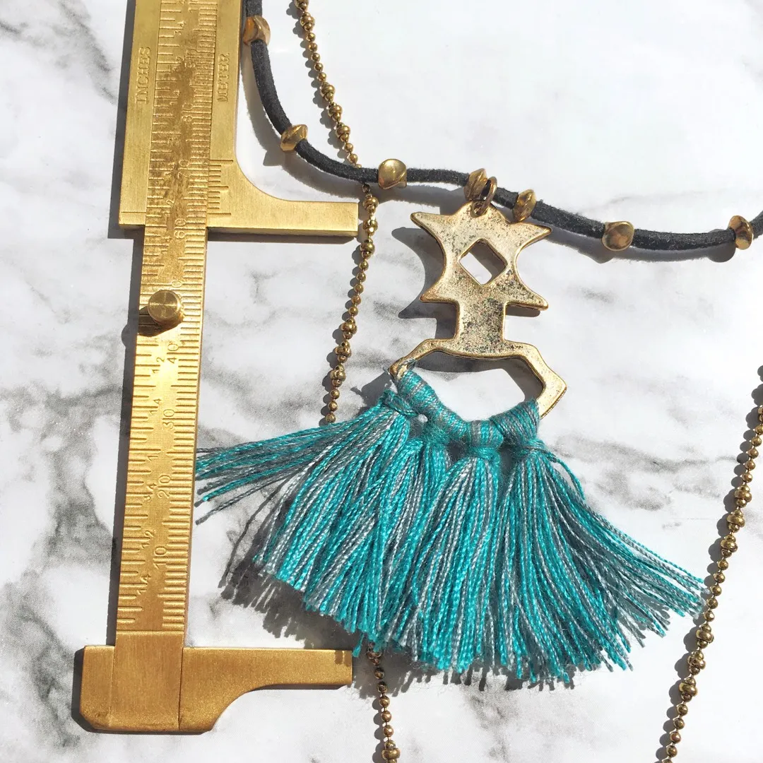 Free people tassel layered necklace photo 4