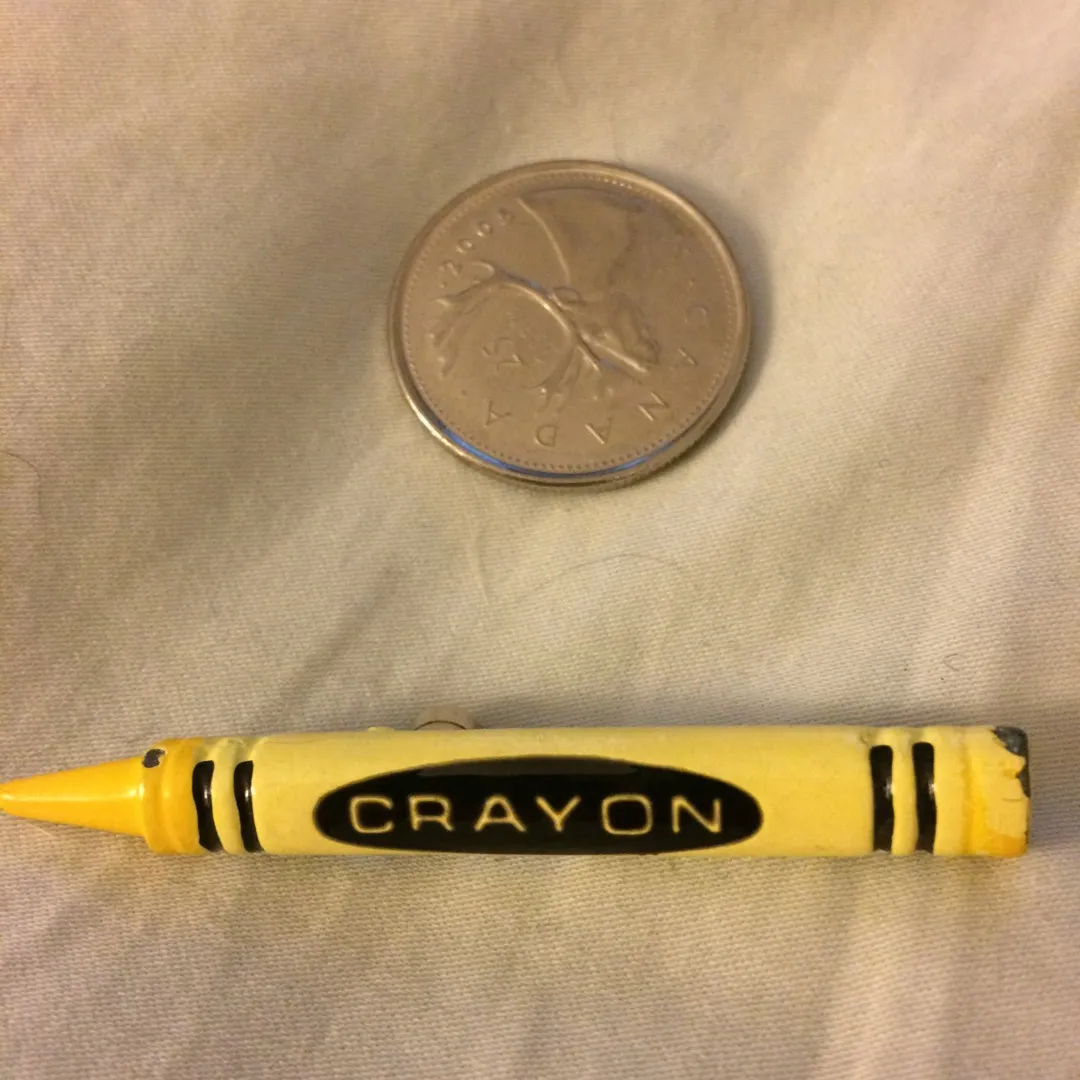Vintage Crayon Pin photo 1
